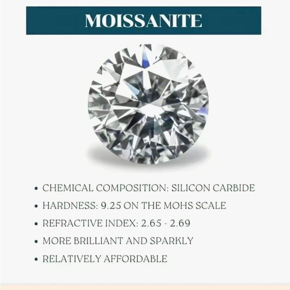 925 Sterling Silver Promise Ring Rare Pink Moissonite 1 CT - Picture 7 of 7